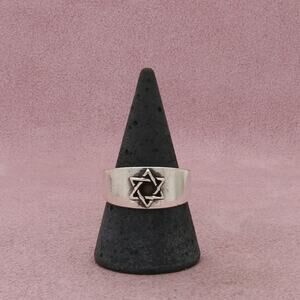 james avery sterling silver mens retired star of david ring size 10.25